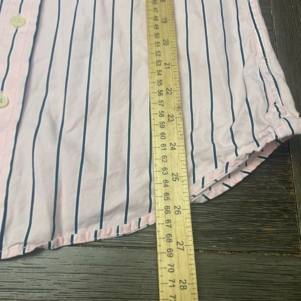 Hollister Men California Pink Stripe Size Small Button Down Shirt Long Sleeves